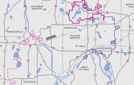 2016 Twin Cities 3-Day Route
