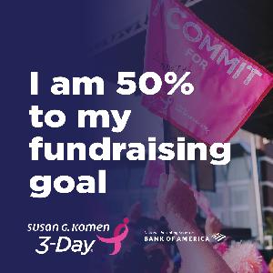 50% to fundraising goal