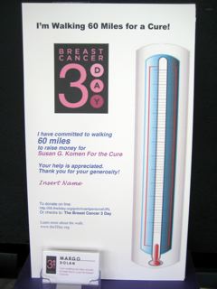 fundraising thermometer poster the susan g komen 3 day fundraising thermometer poster