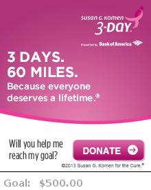 Help me reach my goal for the Susan G. Komen San Diego 3-Day