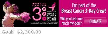 Help me reach my goal for the San Francisco Bay Area Breast Cancer 3-Day!