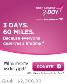 Help me reach my goal for the Susan G. Komen Seattle 3-Day