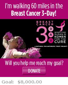 Help me reach my goal for the Boston Breast Cancer 3-Day!