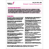 Breast Cancer Resources