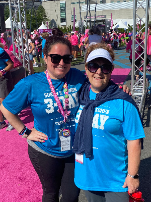 My sweet friend Amy and me at Closing Ceremonies, New England 2022