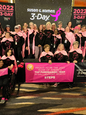 Taking STEPS to crush breast cancer!