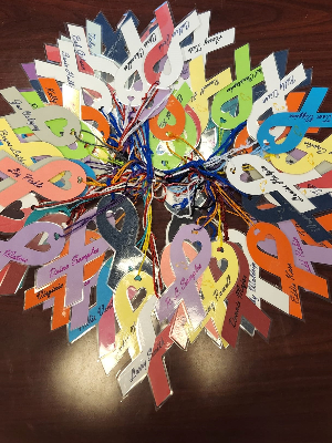 Every ribbon represents a person and a story. I want to continue telling their stories.