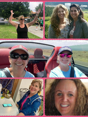 The Rack Pack! Remembering our Sister, Cori, and walking together as Pink Ribbon Sister Warriors.