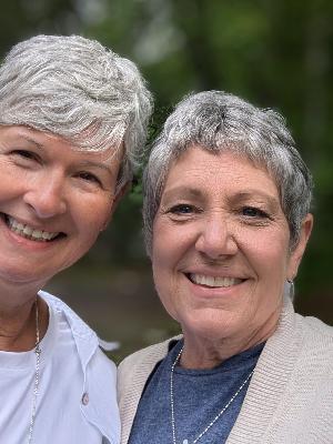 My cousin, Becky, (right). 2025 Survivor.
