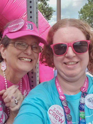 Mom and I at the 3-Day in 2019