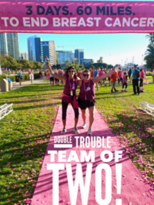 My Mom and I at the FINISH LINE!