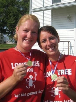 Misha (left) and Tracey at the Lone Tree Fall fest