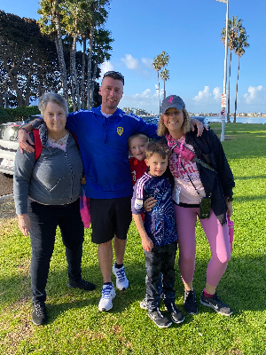 During the 2024 San Diego 3 Day with my Supportive Family