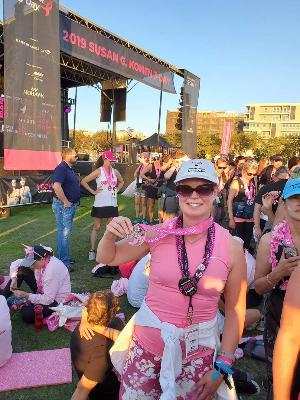 After finishing my first 3 day 60 mile breast cancer walk in 2019