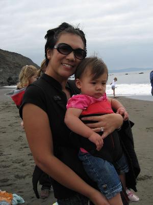 Oct 2006, one year cancer free with my happy one year old.