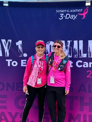 Walking with my amazing daughter!