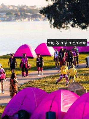 Komen 3-day in San Diego of me and my mom!