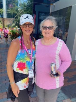 My reason to keep walking each year: My Mom- 2 Time Breast Cancer Survivor